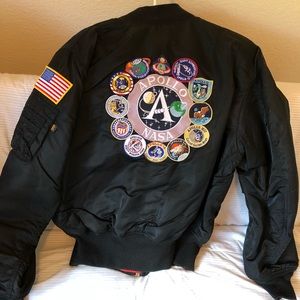 NASA M1 Flight Bomber Authentic W Tags & Patches